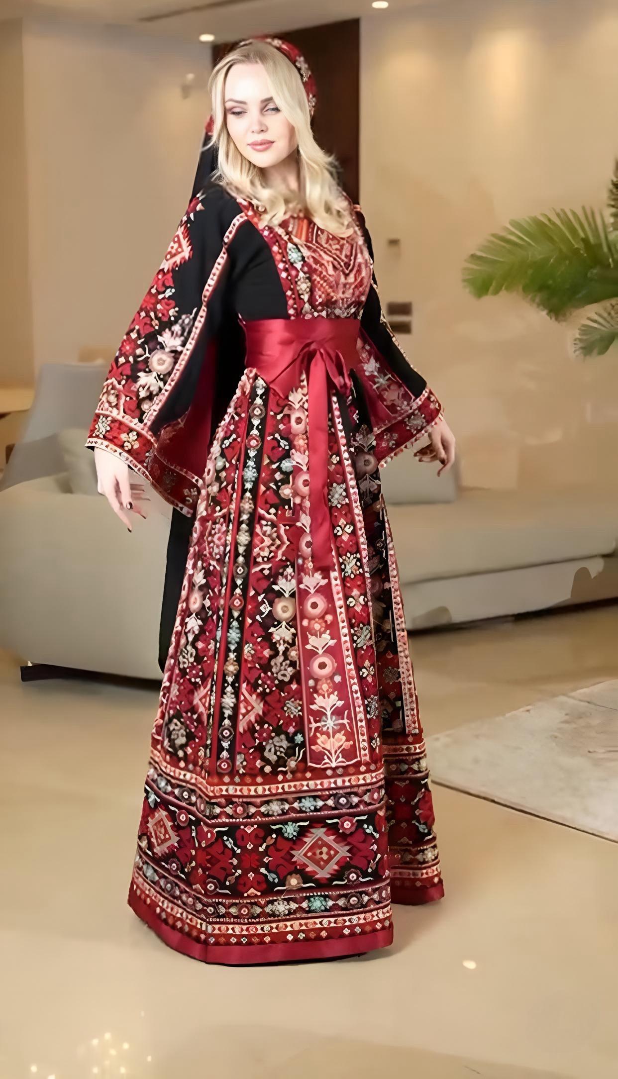 Bridal gown with a flared skirt