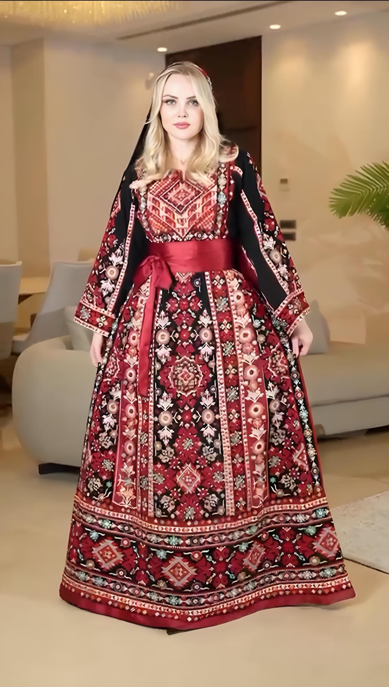 Bridal gown with a flared skirt