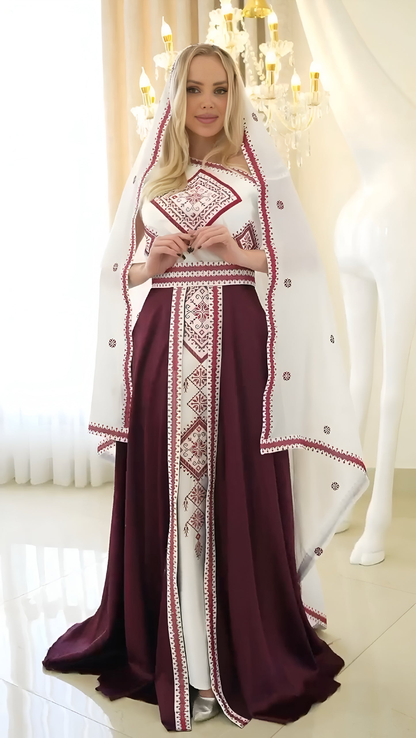 Majestic Veil Thobe