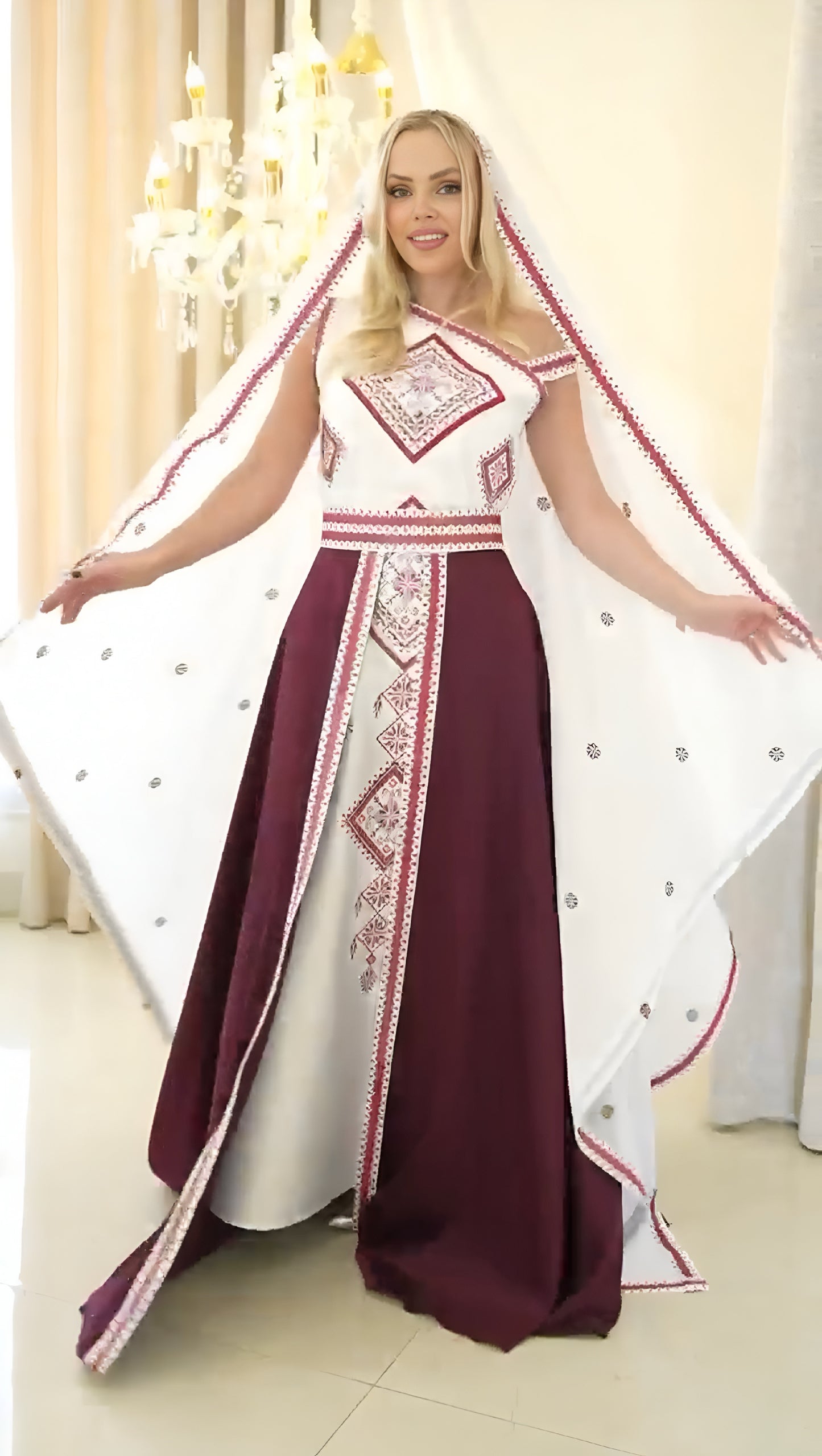 Majestic Veil Thobe