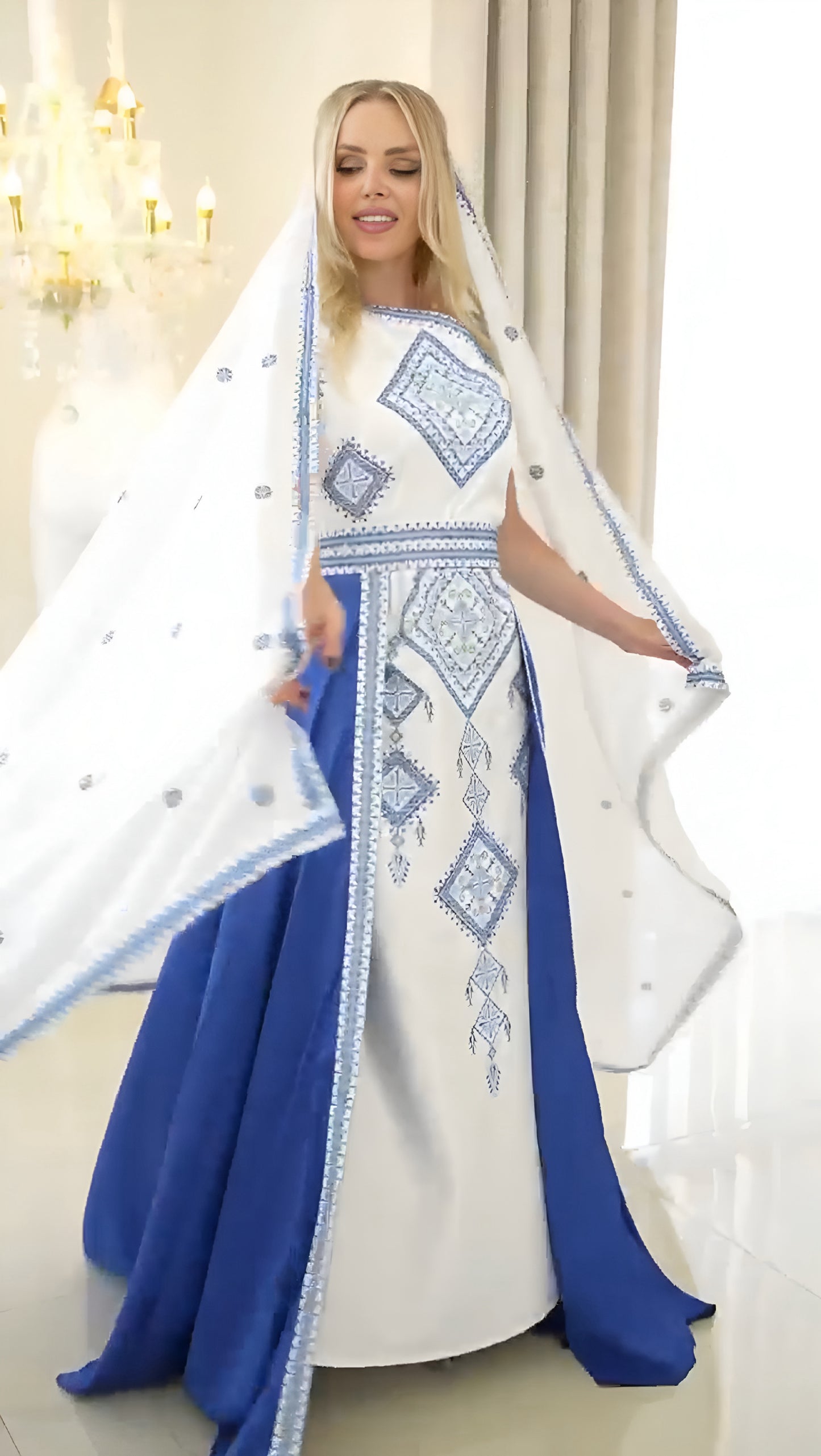 Majestic Veil Thobe