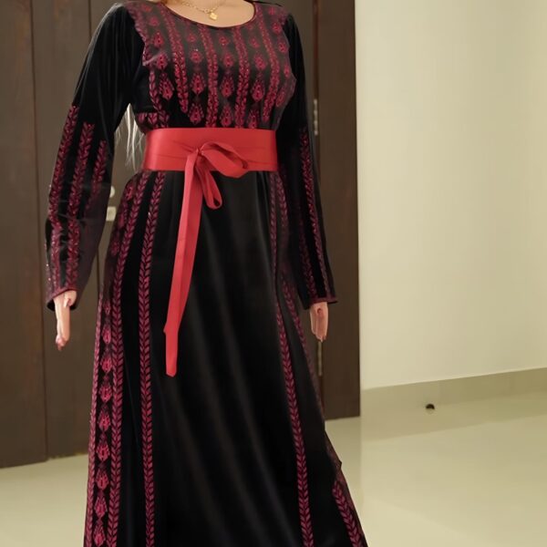 ثوب عروق الزيتون المخملي